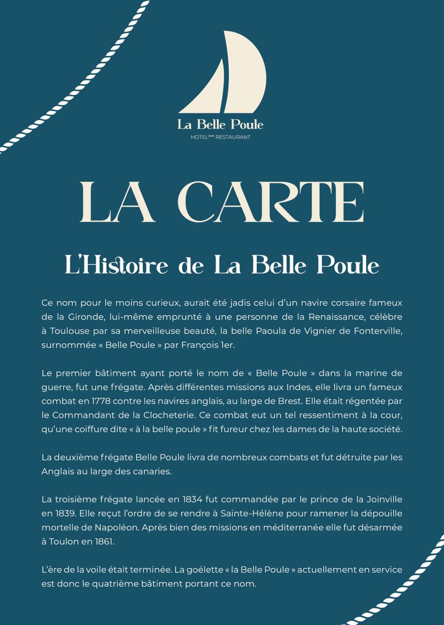 Hotel Hotel-restaurant La Belle Poule - Contact